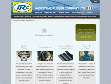 Tablet Screenshot of industrialrubberco.com